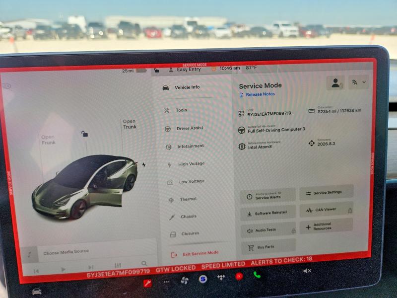 Продаж на аукціоні авто 2021 Tesla Model 3, vin: 5YJ3E1EA7MF099719, номер лоту: 61414976