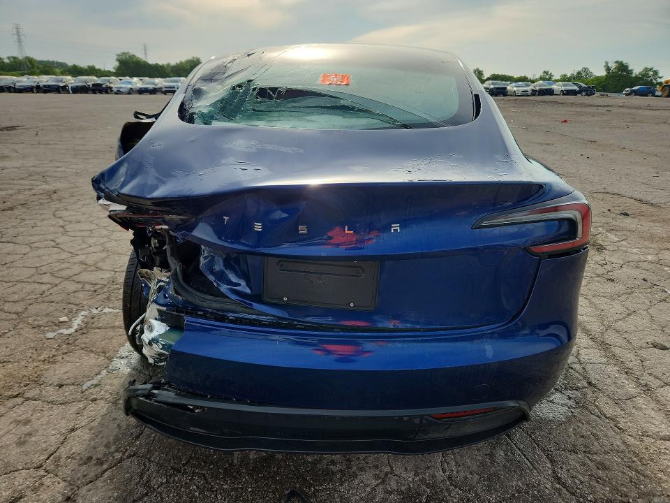 2025 Tesla Model 3 მანქანა იყიდება აუქციონზე, vin: 5YJ3E1EAXSF038068, აუქციონის ნომერი: 61477406
