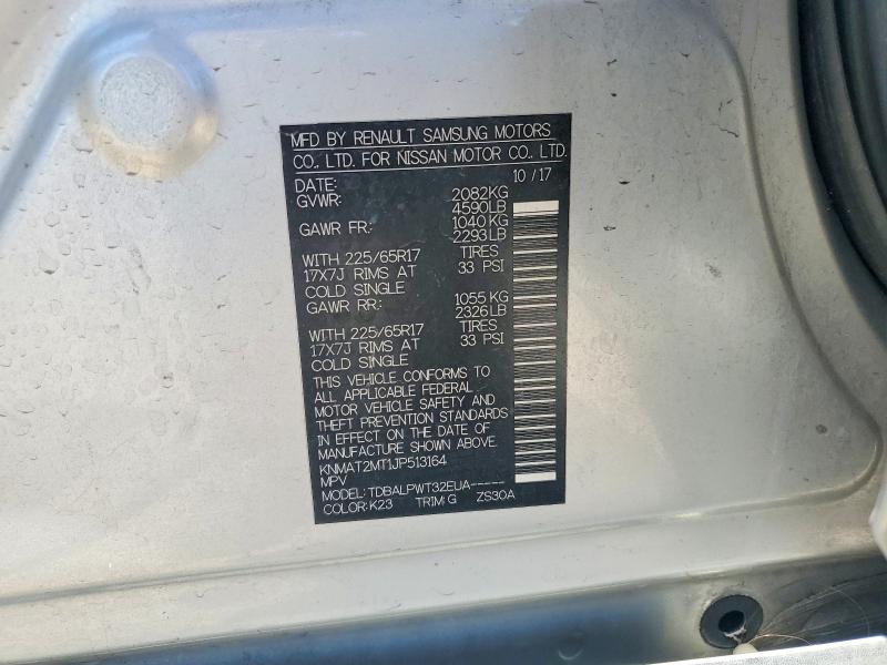 Aukcja sprzedaży 2018 Nissan Rogue, vin: KNMAT2MT1JP513164, numer aukcji: 58273886