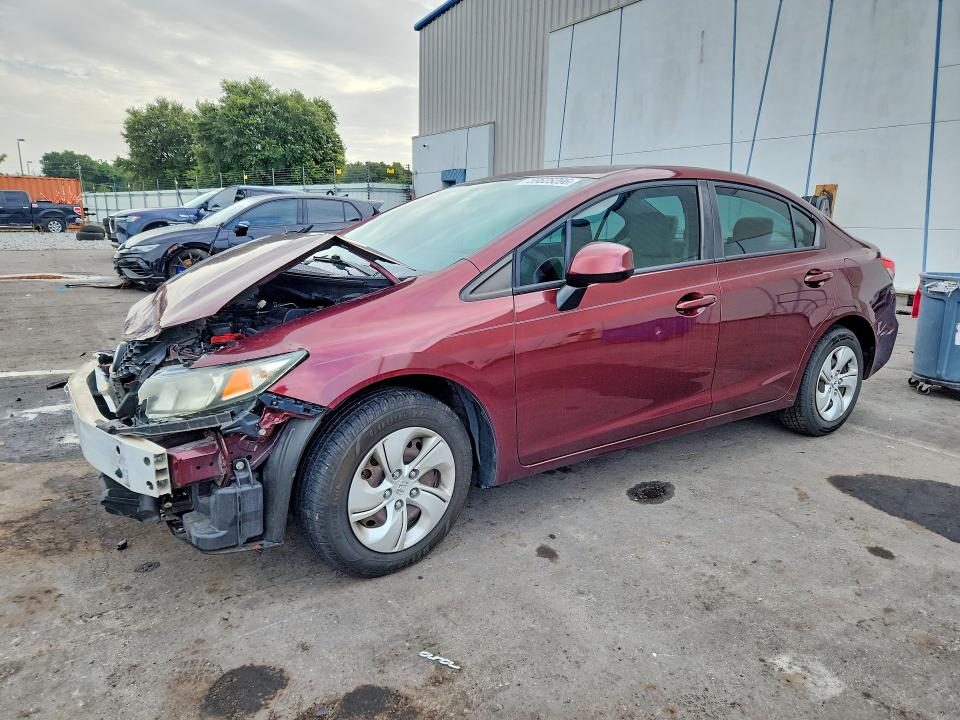 2013 Honda Civic მანქანა იყიდება აუქციონზე, vin: 19XFB2F52DE096780, აუქციონის ნომერი: 59625396