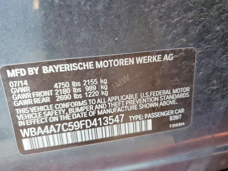 Продаж на аукціоні авто 2015 Bmw 428, vin: WBA4A7C59FD413547, номер лоту: 60073766
