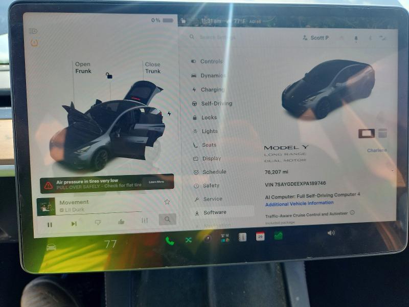 Aukcja sprzedaży 2023 Tesla Model Y, vin: 7SAYGDEEXPA189746, numer aukcji: 62904326