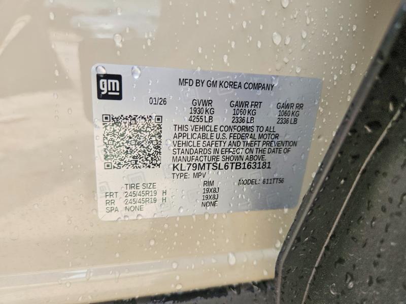 Продажа на аукционе авто 2026 Chevrolet Trailblazer, vin: KL79MTSL6TB163181, номер лота: 61301466