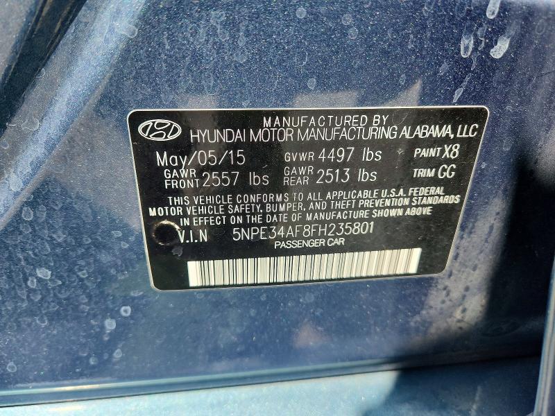 Продажа на аукционе авто 2015 Hyundai Sonata, vin: 5NPE34AF8FH235801, номер лота: 61766196