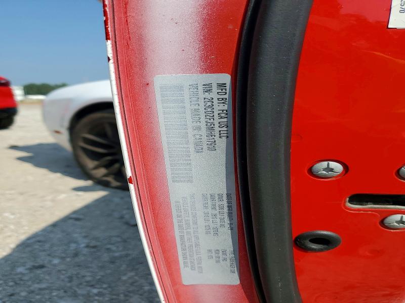 61587306 :رقم المزاد ، 2C3CDZFJ5MH617910 vin ، 2021 Dodge Challenger مزاد بيع