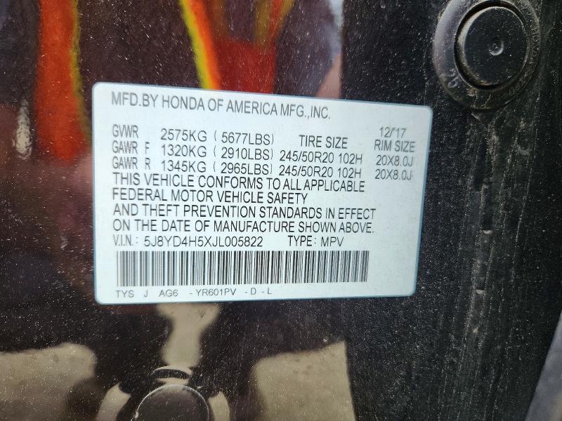 Продажа на аукционе авто 2018 Acura Mdx, vin: 5J8YD4H5XJL005822, номер лота: 61940286