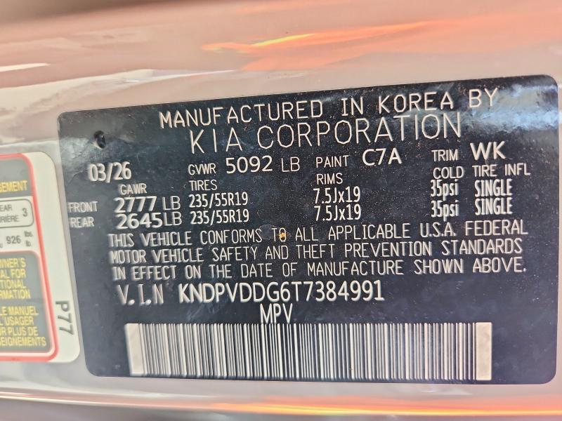 Aukcja sprzedaży 2026 Kia Sportage Hybrid, vin: KNDPVDDG6T7384991, numer aukcji: 62978656