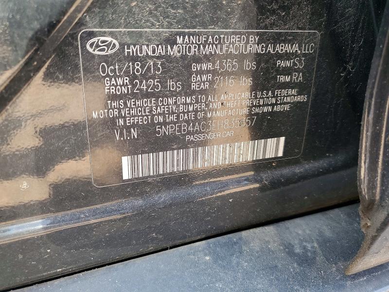 Aukcja sprzedaży 2014 Hyundai Sonata, vin: 5NPEB4AC3EH835357, numer aukcji: 62005956