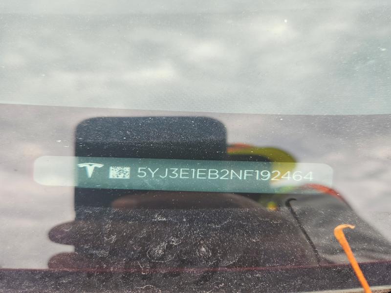 Aukcja sprzedaży 2022 Tesla Model 3, vin: 5YJ3E1EB2NF192464, numer aukcji: 61108416