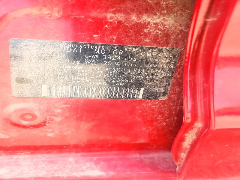 62601936 :رقم المزاد ، KMHD84LF1LU020994 vin ، 2020 Hyundai Elantra مزاد بيع