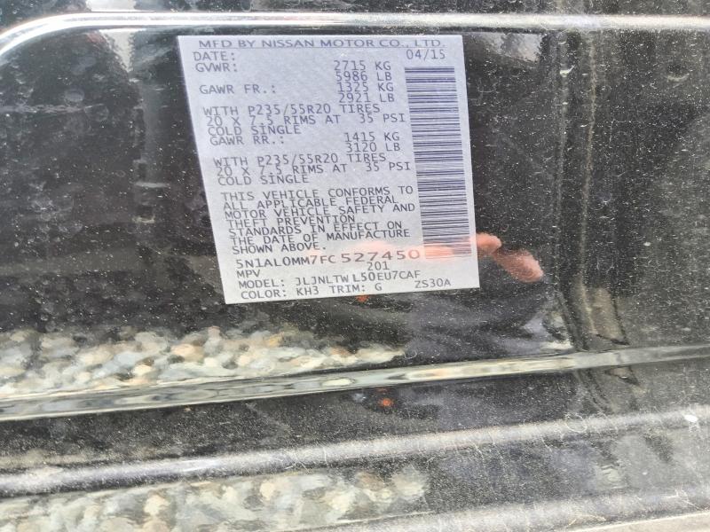 Продаж на аукціоні авто 2015 Infiniti Qx60, vin: 5N1AL0MM7FC527450, номер лоту: 63318776