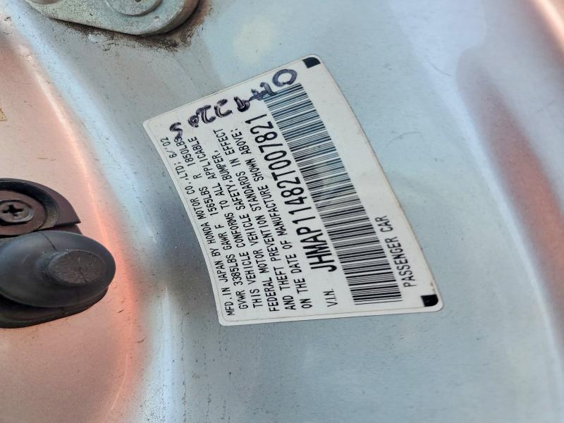 Aukcja sprzedaży 2002 Honda S2000, vin: JHMAP11482T007821, numer aukcji: 61769006