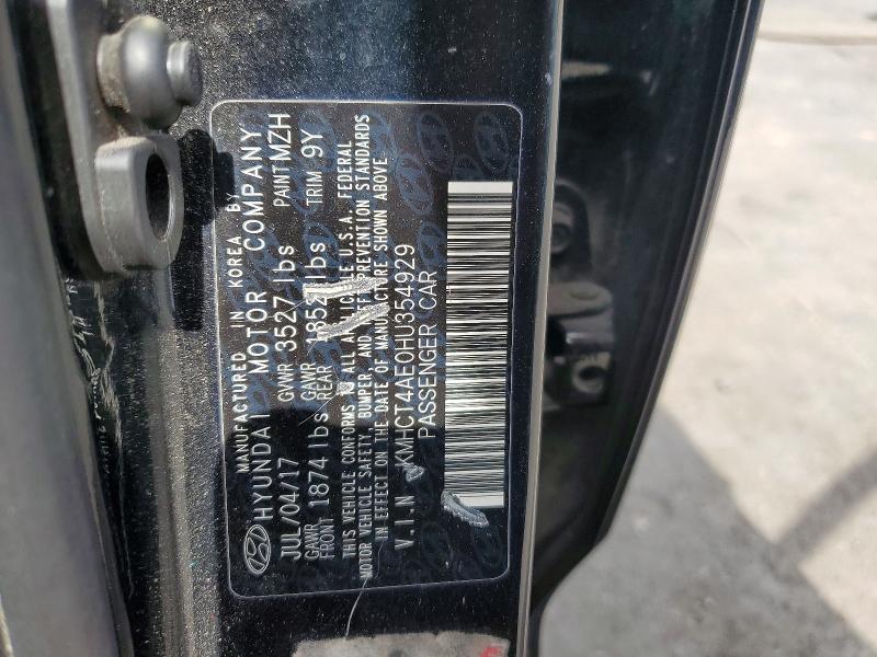 59632646 :رقم المزاد ، KMHCT4AE0HU354929 vin ، 2017 Hyundai Accent مزاد بيع