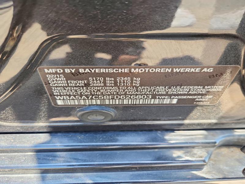 60213236 :رقم المزاد ، WBA5A7C58FD626803 vin ، 2015 Bmw 528 مزاد بيع