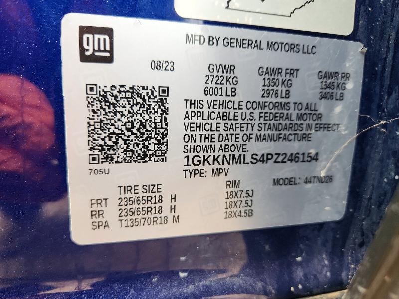 Продажа на аукционе авто 2023 Gmc Acadia, vin: 1GKKNMLS4PZ246154, номер лота: 60583276
