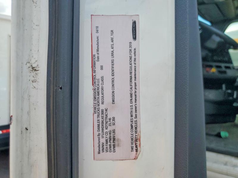 60359826 :رقم المزاد ، 1FUJHHDR8KLKE3680 vin ، 2019 Freightliner Cascadia 126 مزاد بيع