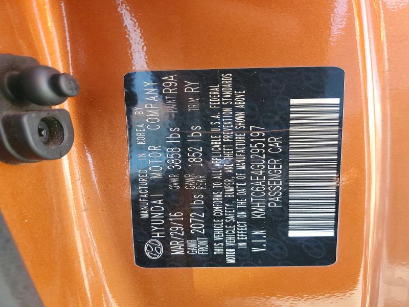 Продажа на аукционе авто 2016 Hyundai Veloster, vin: KMHTC6AE4GU295197, номер лота: 59231756