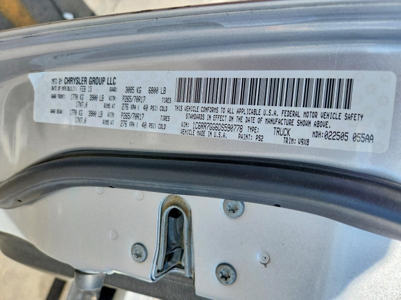 60399676 :رقم المزاد ، 1C6RR7GG6DS590778 vin ، 2013 Ram 1500 مزاد بيع