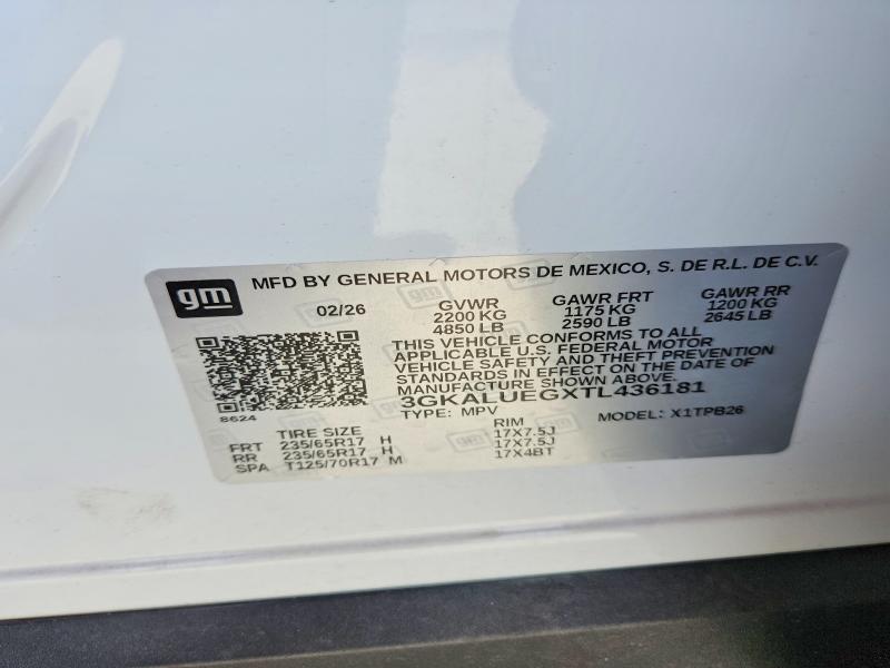 Aukcja sprzedaży 2026 Gmc Terrain, vin: 3GKALUEGXTL436181, numer aukcji: 59733806