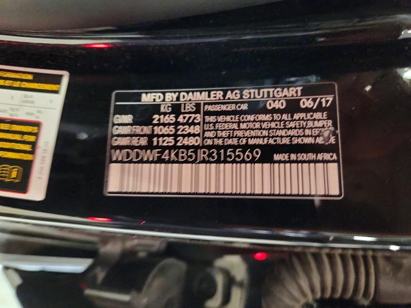 Продажа на аукционе авто 2018 Mercedes-benz C, vin: WDDWF4KB5JR315569, номер лота: 61551386