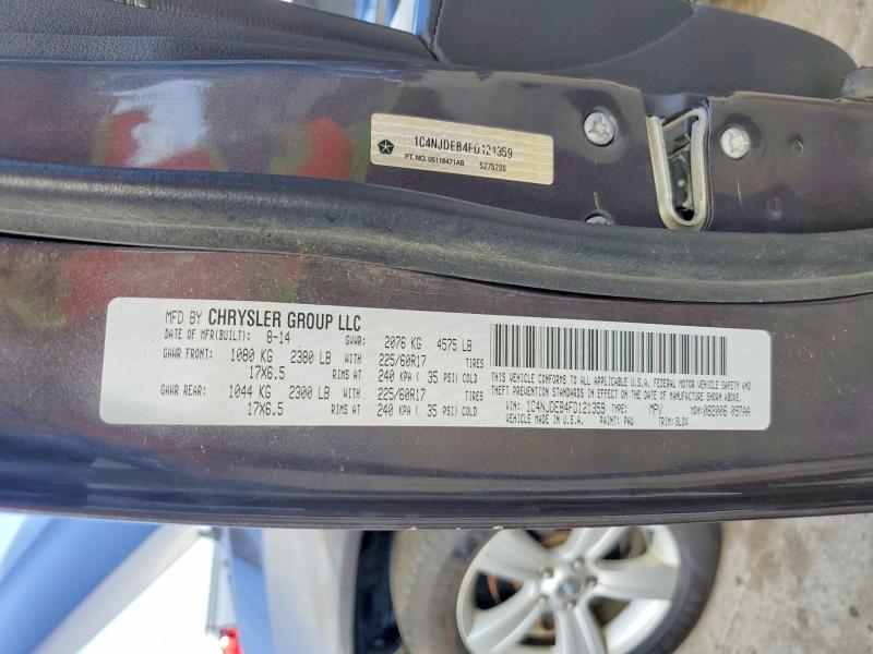 79136065 :رقم المزاد ، 1C4NJDEB4FD121359 vin ، 2015 Jeep Compass مزاد بيع
