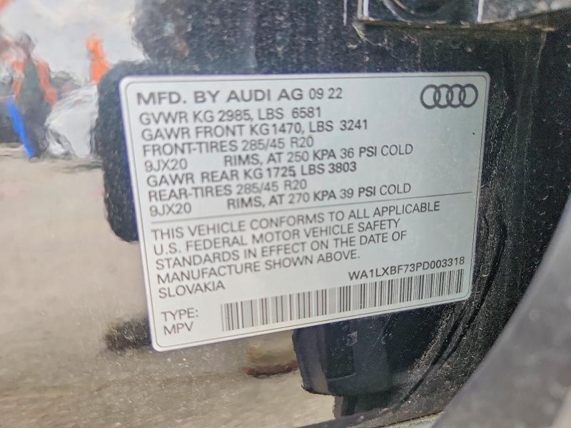 Aukcja sprzedaży 2023 Audi Q7, vin: WA1LXBF73PD003318, numer aukcji: 61531506