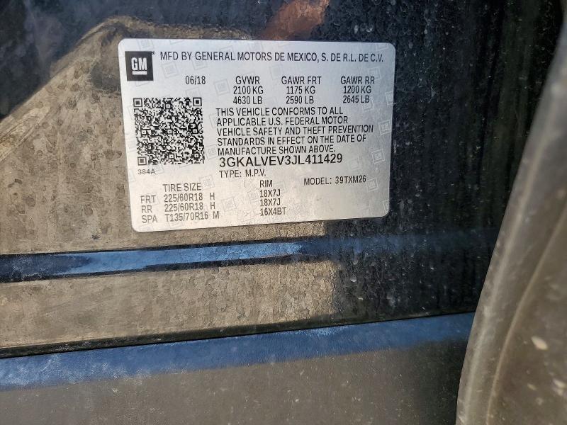 Aukcja sprzedaży 2018 Gmc Terrain, vin: 3GKALVEV3JL411429, numer aukcji: 60573246