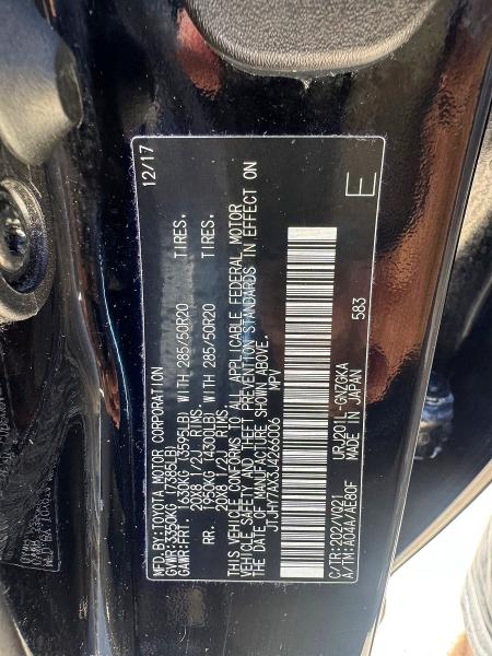 63360526 :رقم المزاد ، JTJHY7AX3J4266006 vin ، 2018 Lexus Lx مزاد بيع