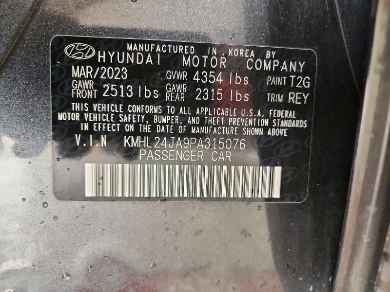 Продаж на аукціоні авто 2023 Hyundai Sonata, vin: KMHL24JA9PA315076, номер лоту: 61357056