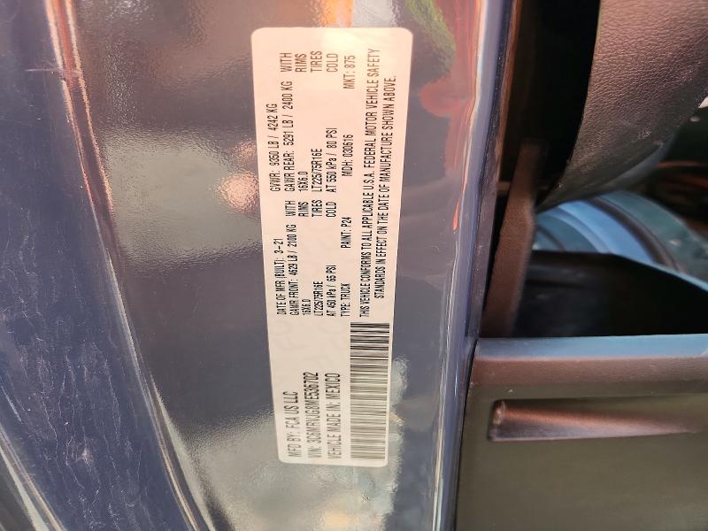 2021 Ram Promaster 3500 მანქანა იყიდება აუქციონზე, vin: 3C6MRVJG8ME536702, აუქციონის ნომერი: 60793376