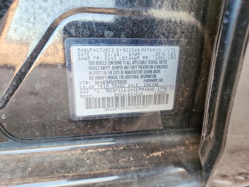 Продажа на аукционе авто 2018 Nissan Sentra, vin: 3N1AB7AP0JY256409, номер лота: 60144506