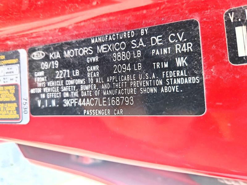 Продаж на аукціоні авто 2020 Kia Forte, vin: 3KPF44AC7LE168793, номер лоту: 59823926
