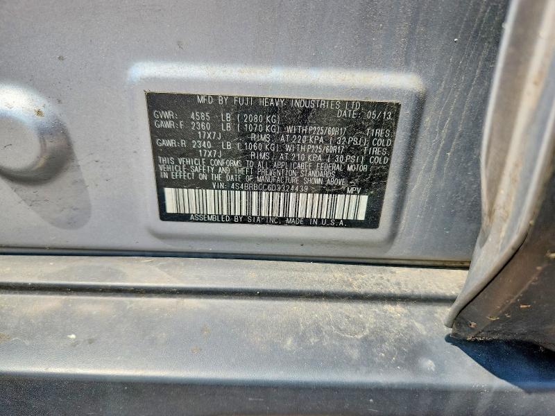 Продаж на аукціоні авто 2013 Subaru Outback, vin: 4S4BRBCC6D3324439, номер лоту: 61554936