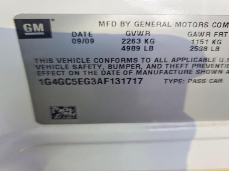 Продажа на аукционе авто 2010 Buick Lacrosse, vin: 1G4GC5EG3AF131717, номер лота: 60266906