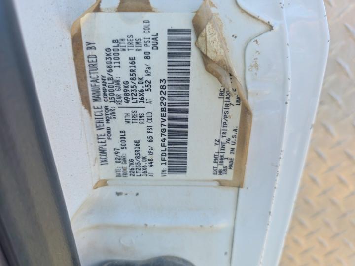 62669256 :رقم المزاد ، 1FDLF47G7VEB29283 vin ، 1997 Ford F مزاد بيع