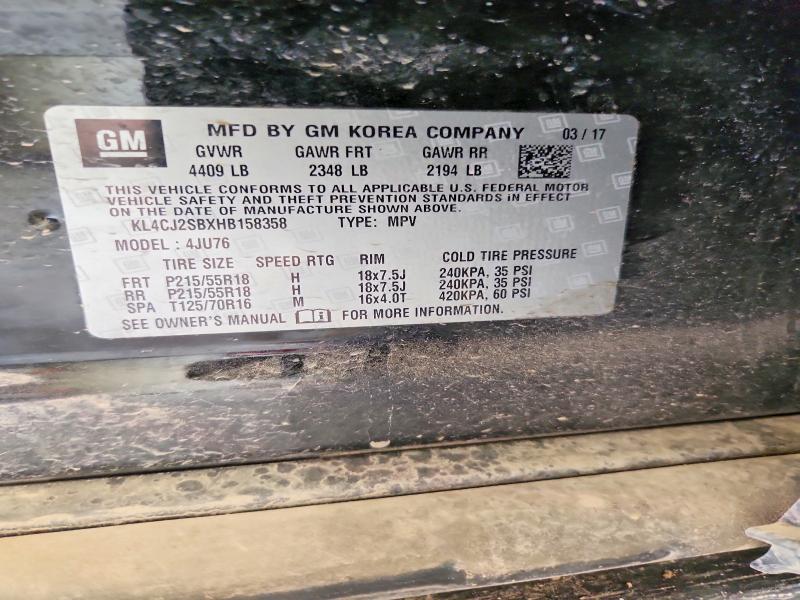 Продаж на аукціоні авто 2017 Buick Encore, vin: KL4CJ2SBXHB158358, номер лоту: 58835966