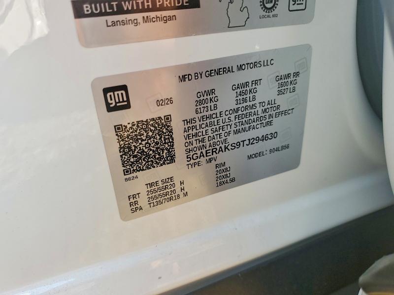 Продаж на аукціоні авто 2026 Buick Enclave, vin: 5GAERAKS9TJ294630, номер лоту: 60438726