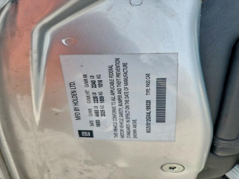 2004 Pontiac Gto მანქანა იყიდება აუქციონზე, vin: 6G2VX12GX4L189320, აუქციონის ნომერი: 60221356