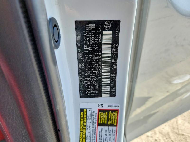 60177706 :رقم المزاد ، 4T1DAACK2SU151818 vin ، 2025 Toyota Camry مزاد بيع