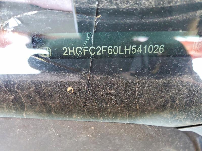 61331666 :رقم المزاد ، 2HGFC2F60LH541026 vin ، 2020 Honda Civic مزاد بيع