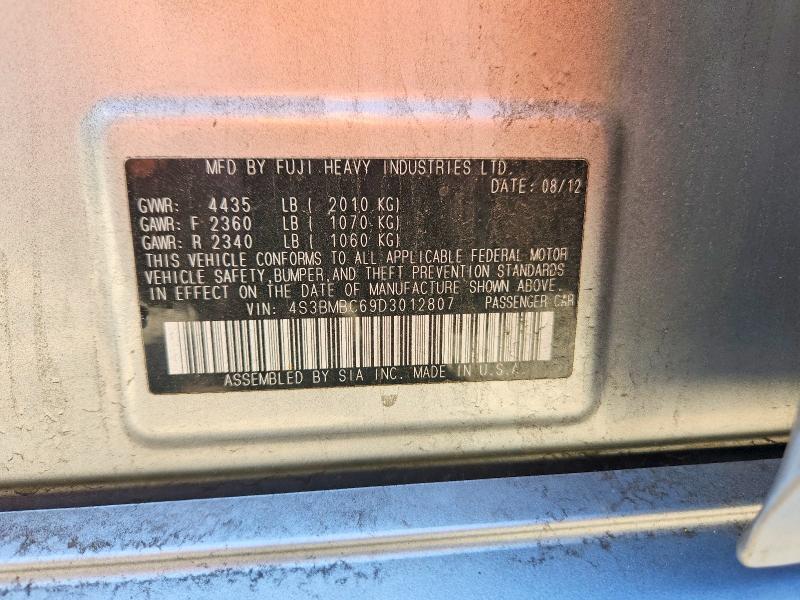 Продажа на аукционе авто 2013 Subaru Legacy, vin: 4S3BMBC69D3012807, номер лота: 61725396