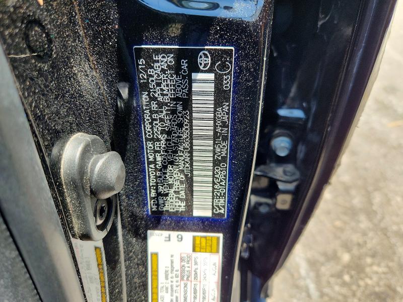 2016 Toyota Prius მანქანა იყიდება აუქციონზე, vin: JTDKARFU8G3500923, აუქციონის ნომერი: 59649626
