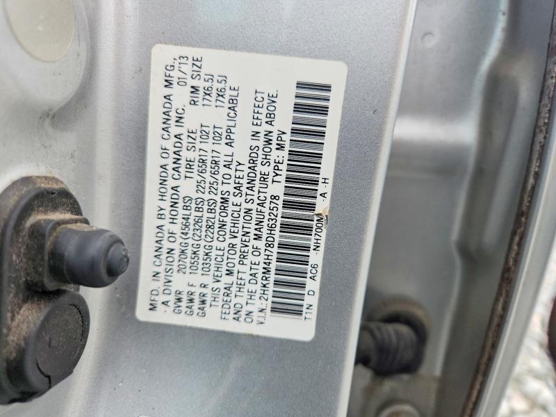 63133526 :رقم المزاد ، 2HKRM4H78DH632578 vin ، 2013 Honda Cr-v مزاد بيع
