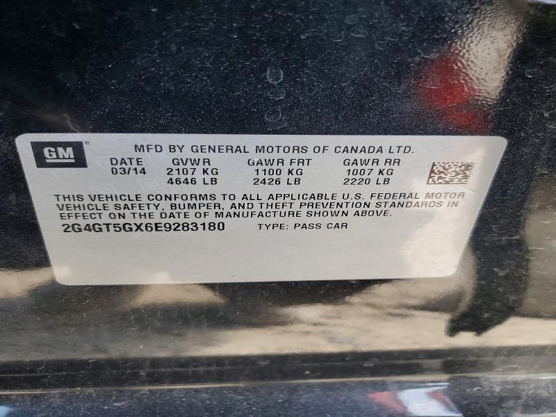 Продажа на аукционе авто 2014 Buick Regal, vin: 2G4GT5GX6E9283180, номер лота: 60070126
