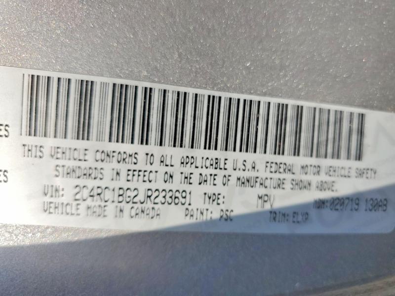 Aukcja sprzedaży 2018 Chrysler Pacifica, vin: 2C4RC1BG2JR233691, numer aukcji: 61396946