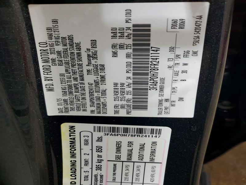 Aukcja sprzedaży 2015 Ford Fusion, vin: 3FA6P0H78FR241147, numer aukcji: 61288316