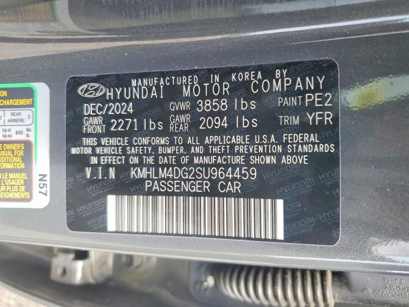 Продаж на аукціоні авто 2025 Hyundai Elantra, vin: KMHLM4DG2SU964459, номер лоту: 56826826