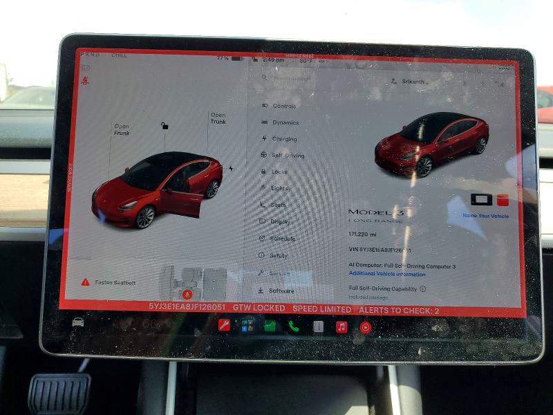 Продаж на аукціоні авто 2018 Tesla Model 3, vin: 5YJ3E1EA8JF126051, номер лоту: 59821356