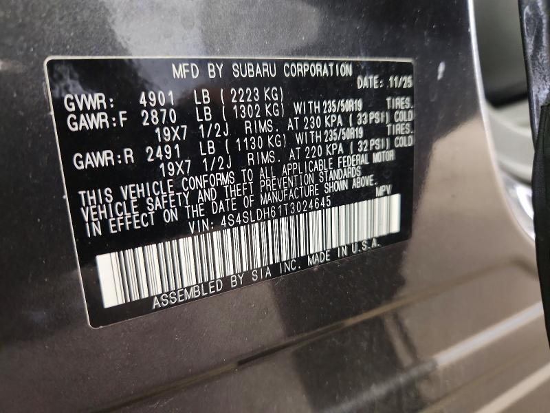 Aukcja sprzedaży 2026 Subaru Forester, vin: 4S4SLDH61T3024645, numer aukcji: 62931476