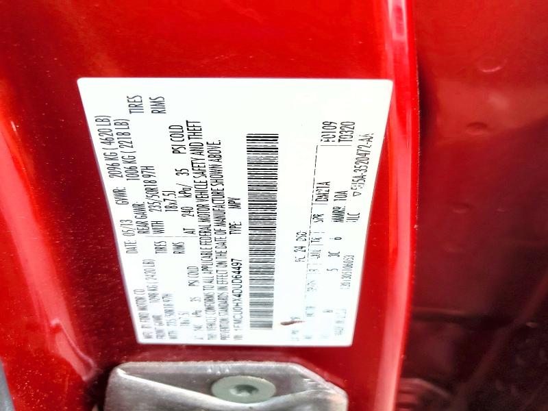 Продажа на аукционе авто 2013 Ford Escape, vin: 1FMCU0HX4DUD64497, номер лота: 63663846